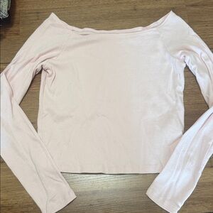 Hollister Light Pink Long Sleeve Tee